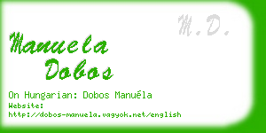 manuela dobos business card
